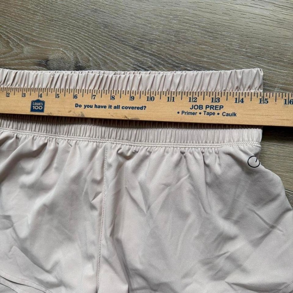CALIA Athletic Running Shorts Tan Beige Cream Pull On Lined Activewear Sz M Gym - Picture 5 of 7
